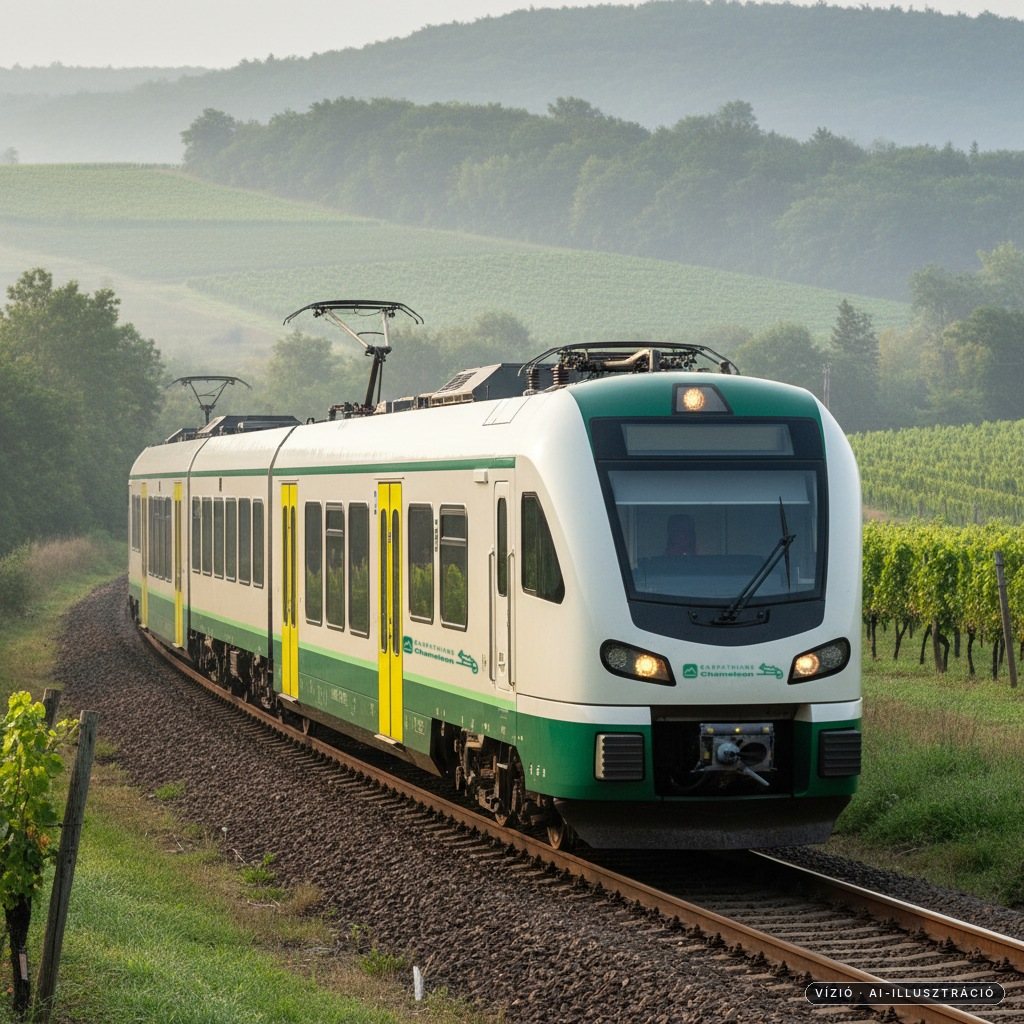 Chameleon Projekt train elölnézetben